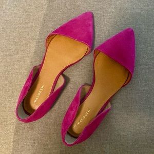 Halogen® 'Kayla' d'Orsay Hot Pink Pointy Toe Flats NWT